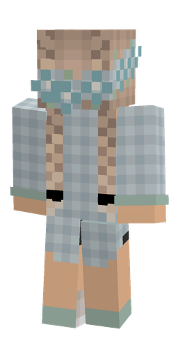 Blue skin: body, back render
