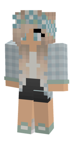 Blue skin: body, front render