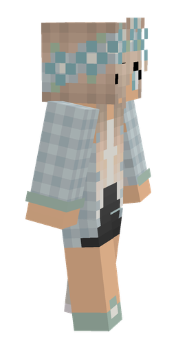 Blue skin: body, right side render