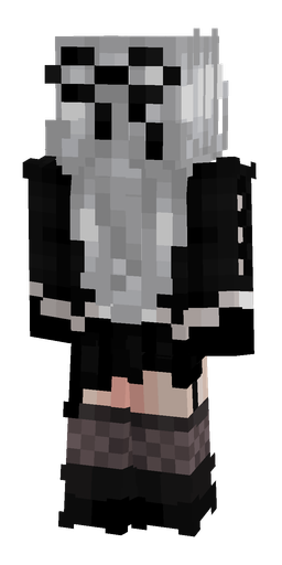 Black skin: body, back render