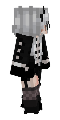 Black skin: body, right side render