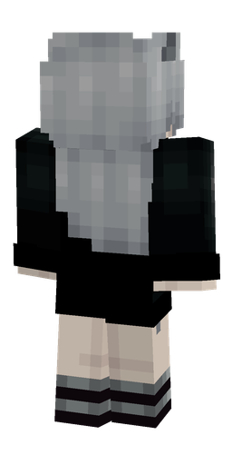 Black skin: body, back render