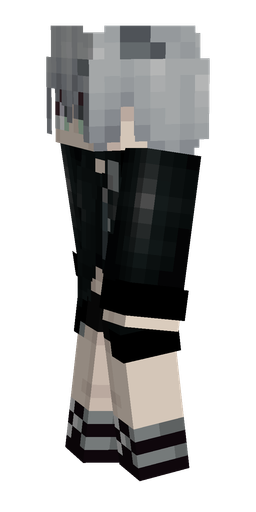 Black skin: body, left side render
