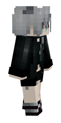 Black skin: body, right side render