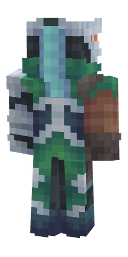 Black skin: body, back render