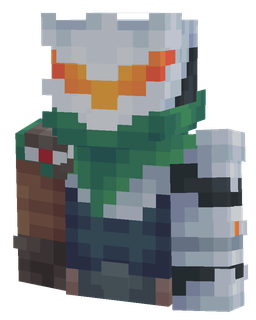 Black skin: bust render