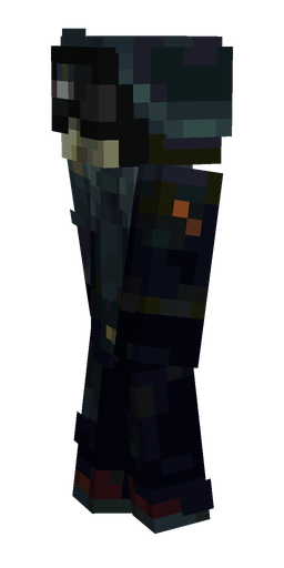 Black skin: body, left side render