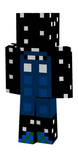 Black skin: body, back render
