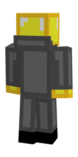 Black skin: body, back render