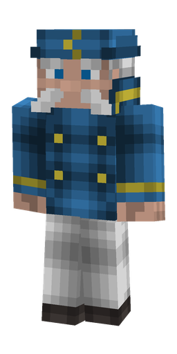 Blue skin: body, front render