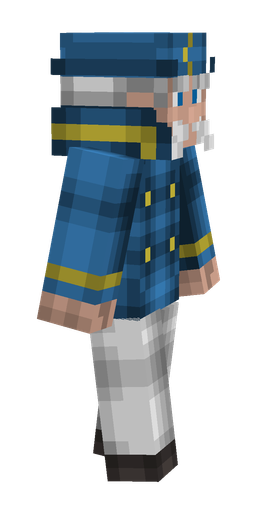 Blue skin: body, right side render