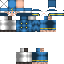 Blue skin: raw texture render