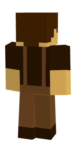 Black skin: body, back render