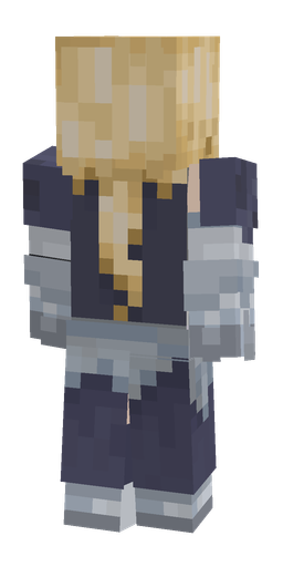 Blue skin: body, back render