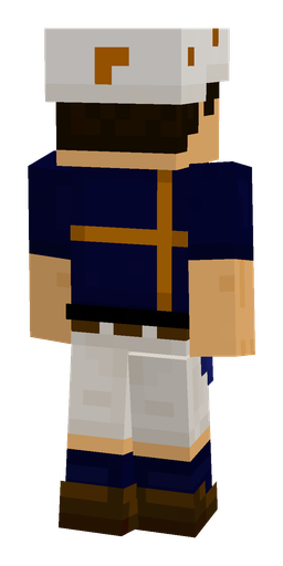 Black skin: body, back render