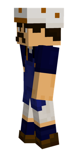 Black skin: body, left side render