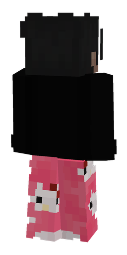 Black skin: body, back render