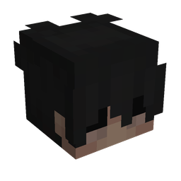 Black skin: head render