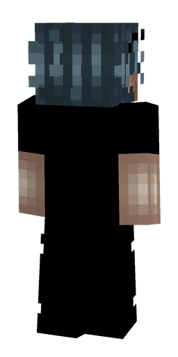 Black skin: body, back render
