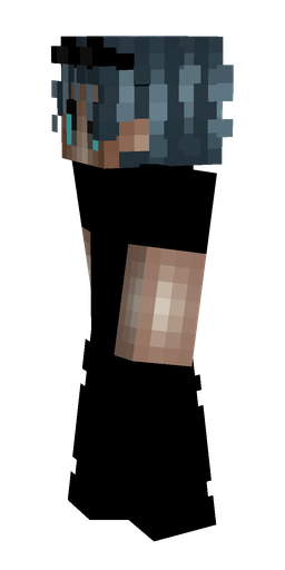 Black skin: body, left side render