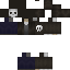 Black skin: raw texture render