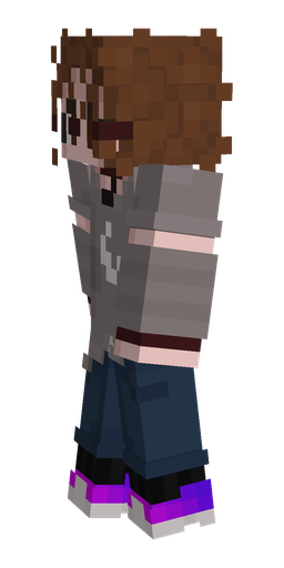 Blue skin: body, left side render