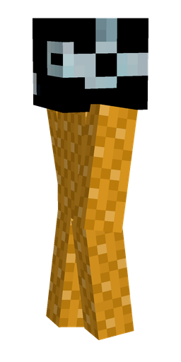 Brown skin: body, left side render