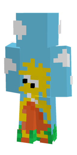 Blue skin: body, front render