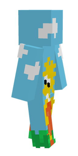 Blue skin: body, right side render