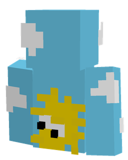 Blue skin: bust render