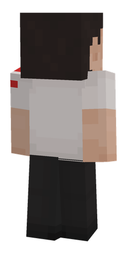 Black skin: body, back render