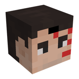 Black skin: head render
