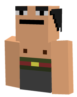 Black skin: bust render