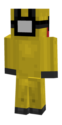 Black skin: body, back render