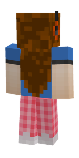 Blue skin: body, back render