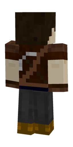 Black skin: body, back render
