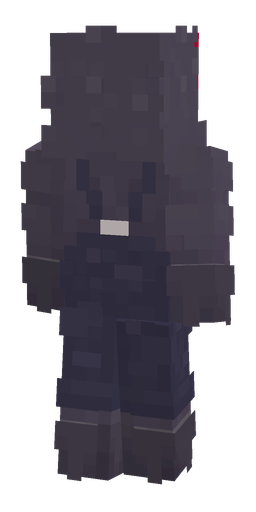 Black skin: body, back render