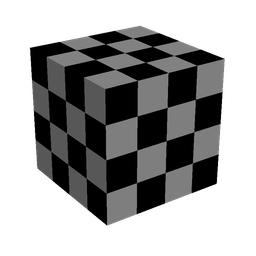 Black skin: head render