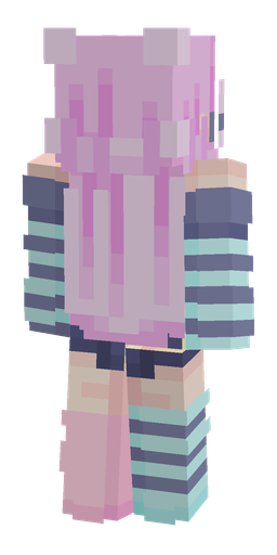 Blue skin: body, back render