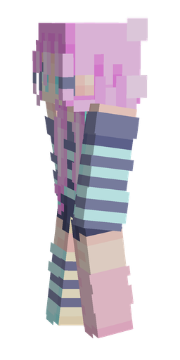 Blue skin: body, left side render