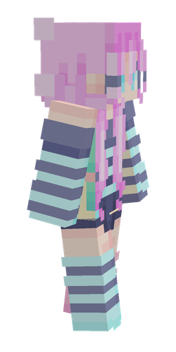 Blue skin: body, right side render