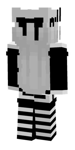 Black skin: body, back render