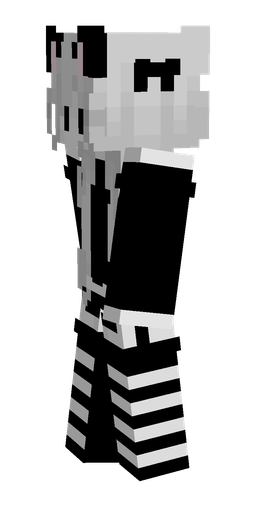 Black skin: body, left side render