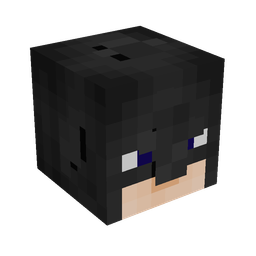 Black skin: head render