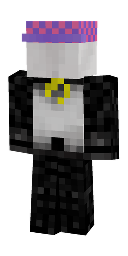 Black skin: body, back render