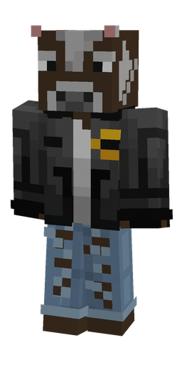 Black skin: body, front render
