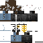 Black skin: raw texture render