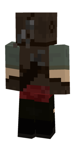 Black skin: body, back render