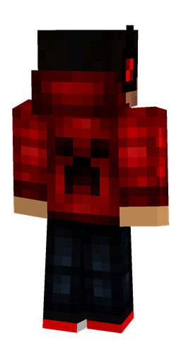 Black skin: body, back render