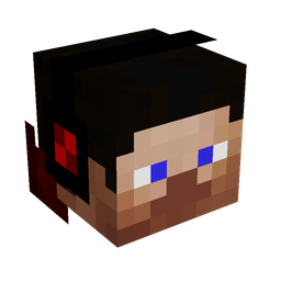 Black skin: head render